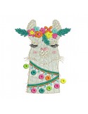 Instant download machine embroidery lama