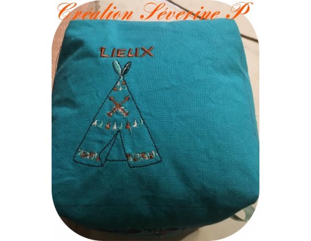 Instant download machine embroidery  indian tipi