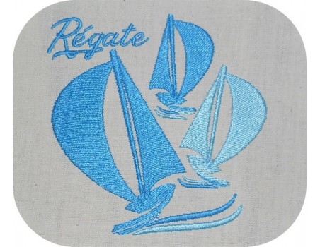 Instant download machine embroidery sailboat