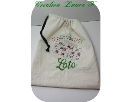 Motif de broderie machine loto