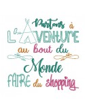 Motif de broderie  machine aventure