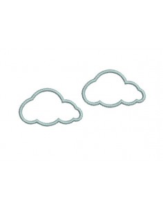 Motif de broderie nuage  liens