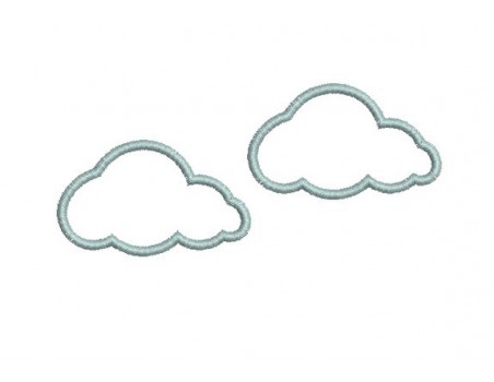 Motif de broderie nuage  liens