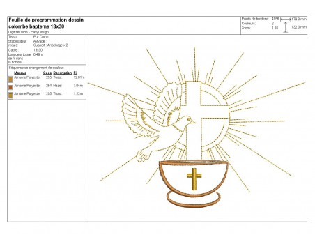 Instant download machine embroidery Saint Jacques of Compostela