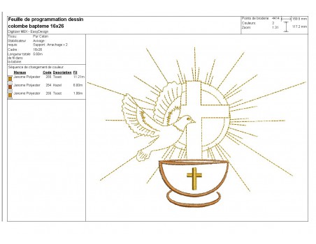 Instant download machine embroidery Saint Jacques of Compostela