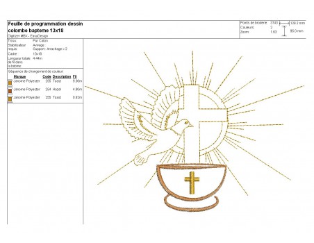 Instant download machine embroidery Saint Jacques of Compostela