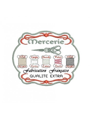 Motif de broderie  mercerie