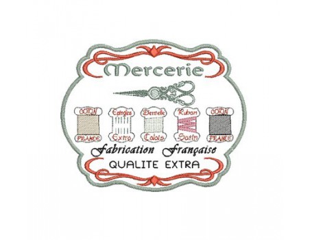 Motif de broderie  mercerie