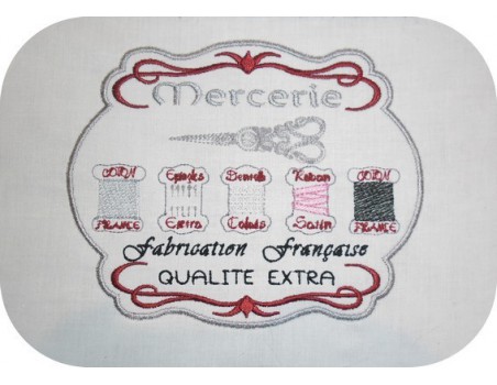 Motif de broderie  mercerie