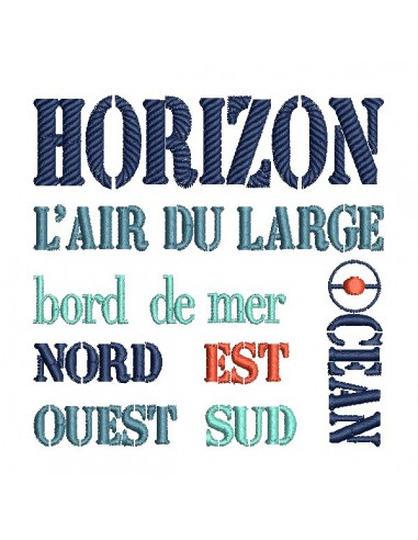 Motif de broderie  machine Horizon