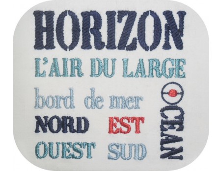 Motif de broderie  machine Horizon