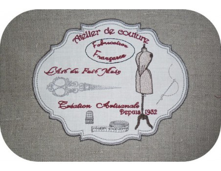 Motif de broderie couture