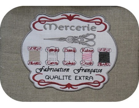 Motif de broderie  mercerie