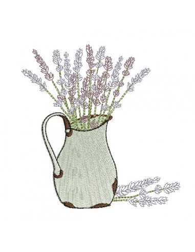 Instant download machine embroidery lavender