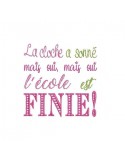 Motif de broderie la cloche a sonné