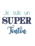 Embroidery design super uncle