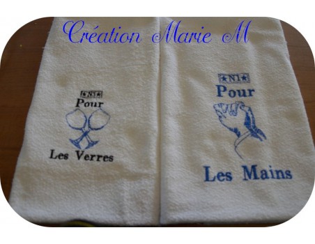 motif de broderie verres