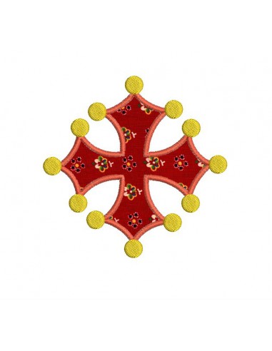 Motif de broderie Croix  occitane