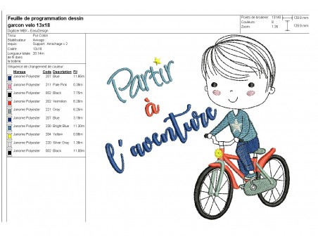 Instant download machine embroidery design girl bike