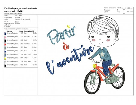 Instant download machine embroidery design girl bike