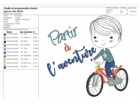 Instant download machine embroidery design girl bike