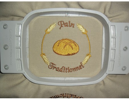 Motif de broderie machine  boule de pain traditionnel