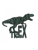 Embroidery design Tyrannosaurus
