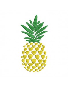 Motif de broderie machine ananas coeur