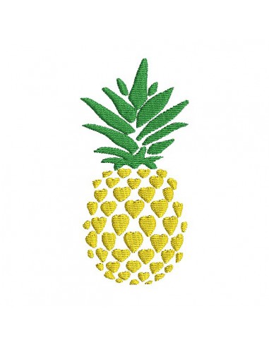 Instant download machine embroidery design pineapple flowers