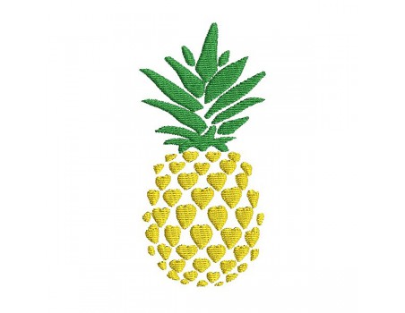 Instant download machine embroidery design pineapple flowers
