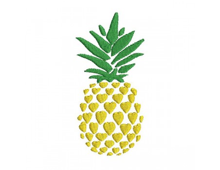 Motif de broderie machine ananas coeur