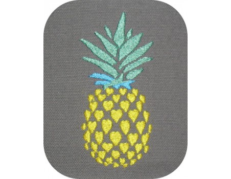 Instant download machine embroidery design pineapple flowers