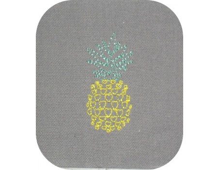 Instant download machine embroidery design pineapple heart