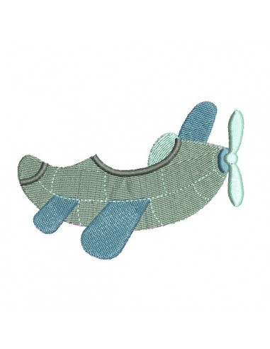 Instant download machine embroidery Mouse in a plane