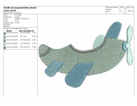 Instant download machine embroidery Mouse in a plane