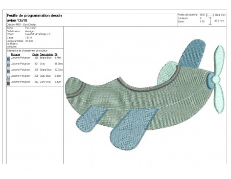 Instant download machine embroidery Mouse in a plane