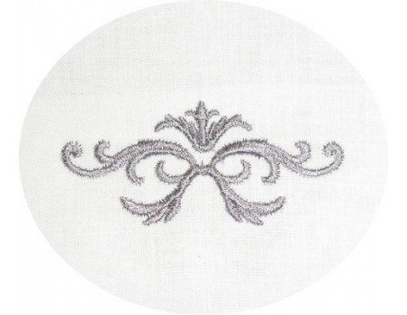 Motif de broderie ornement volute