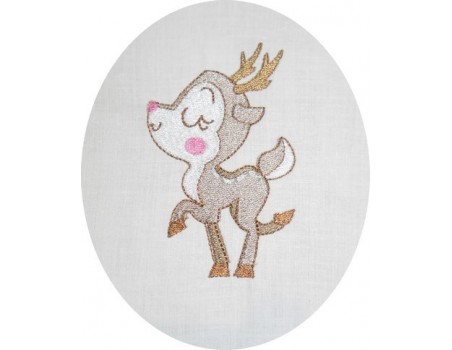 Motif de broderie petit faon