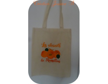 Motif de broderie machine abricots