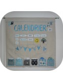Motif de broderie machine pack calendrier évolutif  ITH