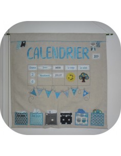 Motif de broderie machine pack calendrier évolutif  ITH