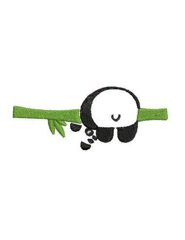 embroidery design front panda