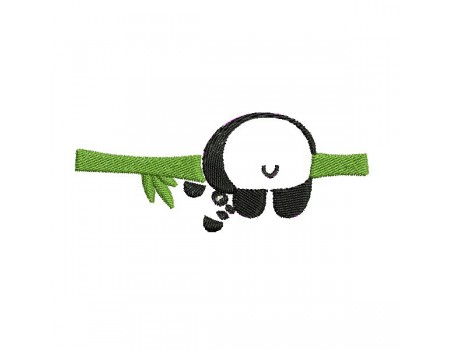 embroidery design front panda