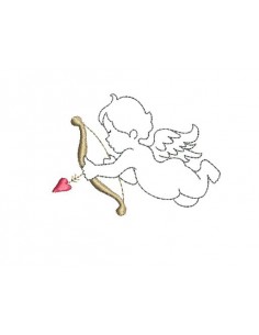 Motif de broderie ange