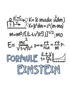Embroidery design  formula einstein