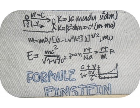 Embroidery design  formula einstein