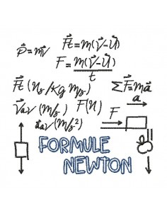 Embroidery design  formula einstein