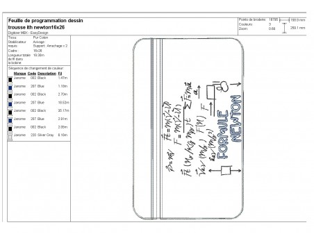 Instant download machine embroidery kit Einstein ith