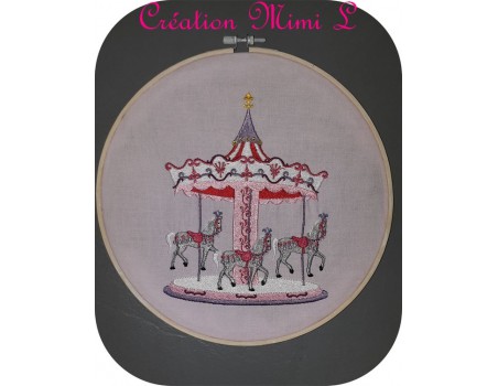 Motif de broderie carrousel