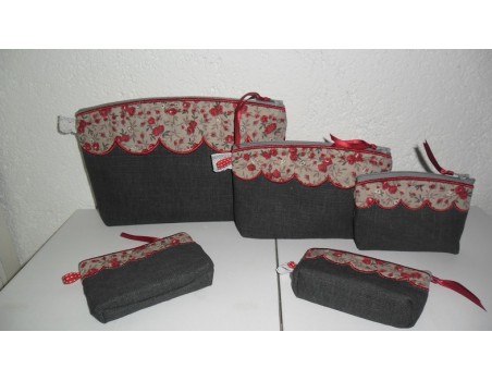 Motif de broderie machine trousse festonnée ITH